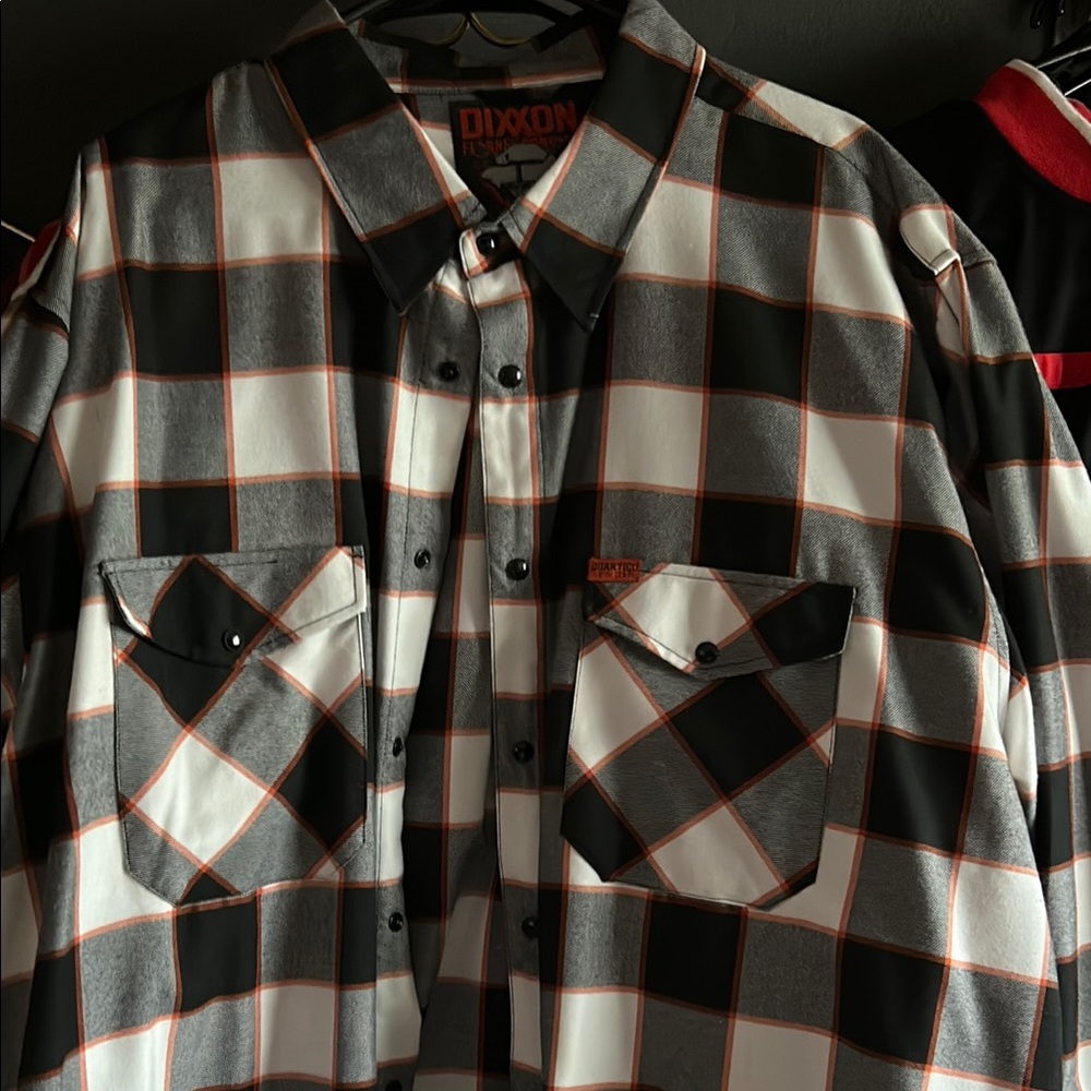 DIXXON Black and White Casual Button Down Shirt